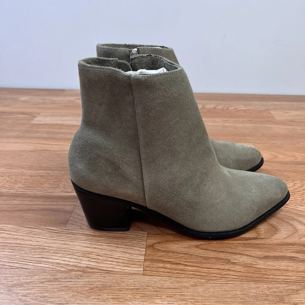 ABLE Dorset Boots Suede Leather in Mushroom Womne's Size 9.5 Waterproof‎ NEW